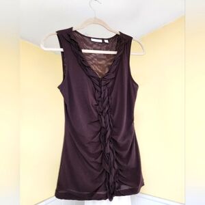 NWOT New York & Company brown nylon sleeveless top